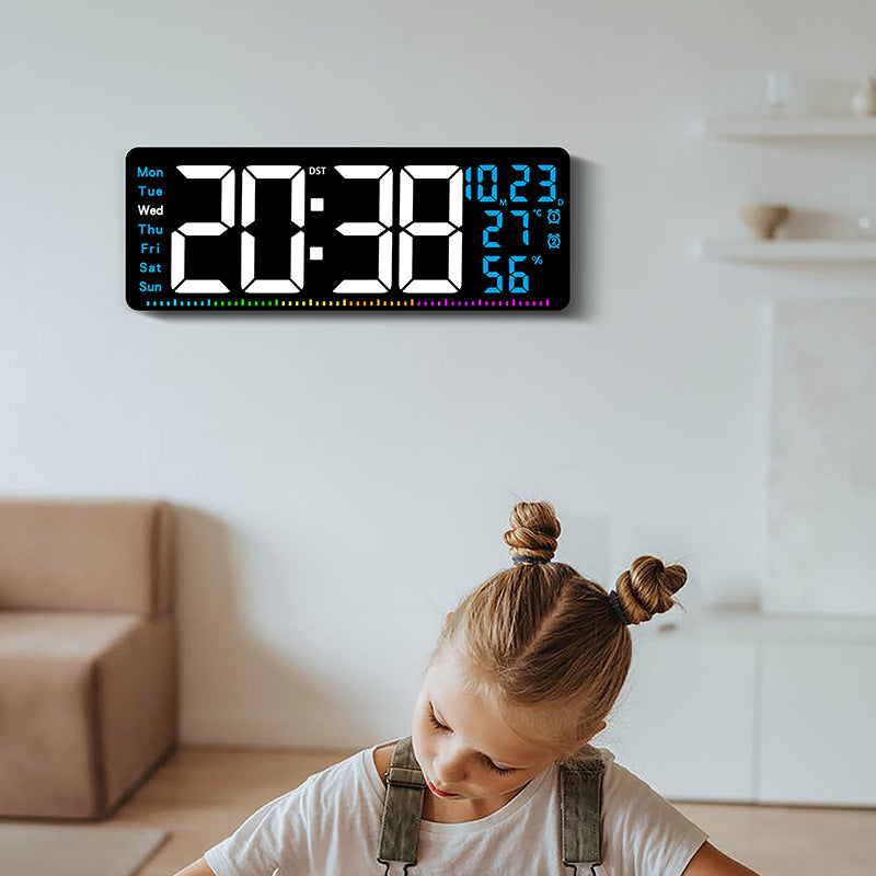 Digital alarm clock with large LED display and weather data Stornfield