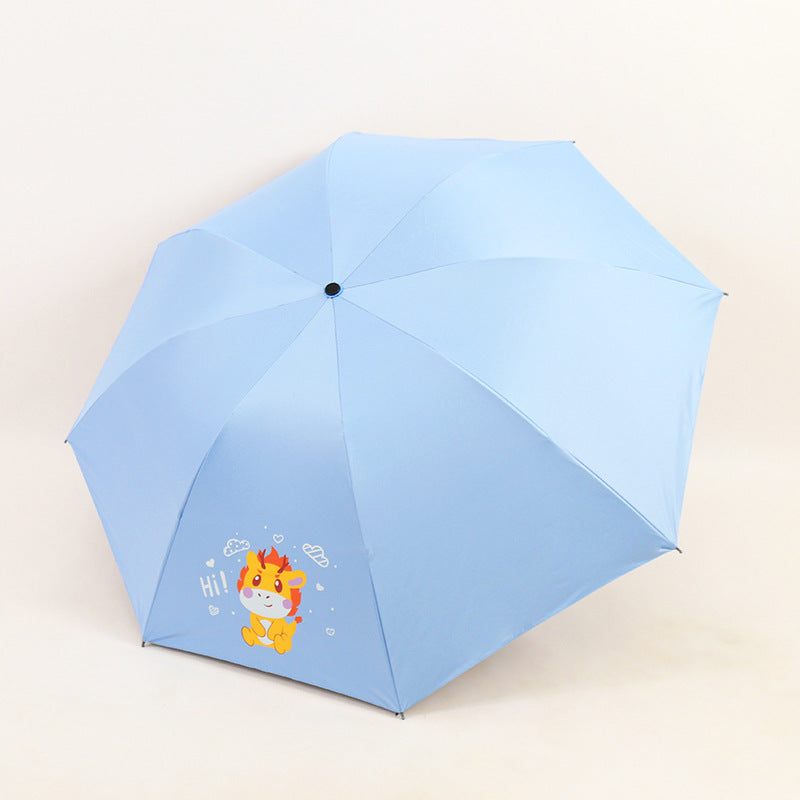 Women's Folding Umbrella with Fun Animal Design Stornfield
