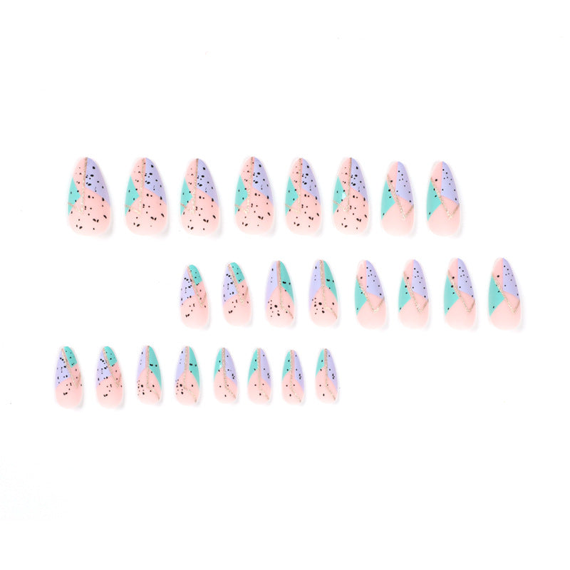 Artificial nail art with unique geometric design Stornfield