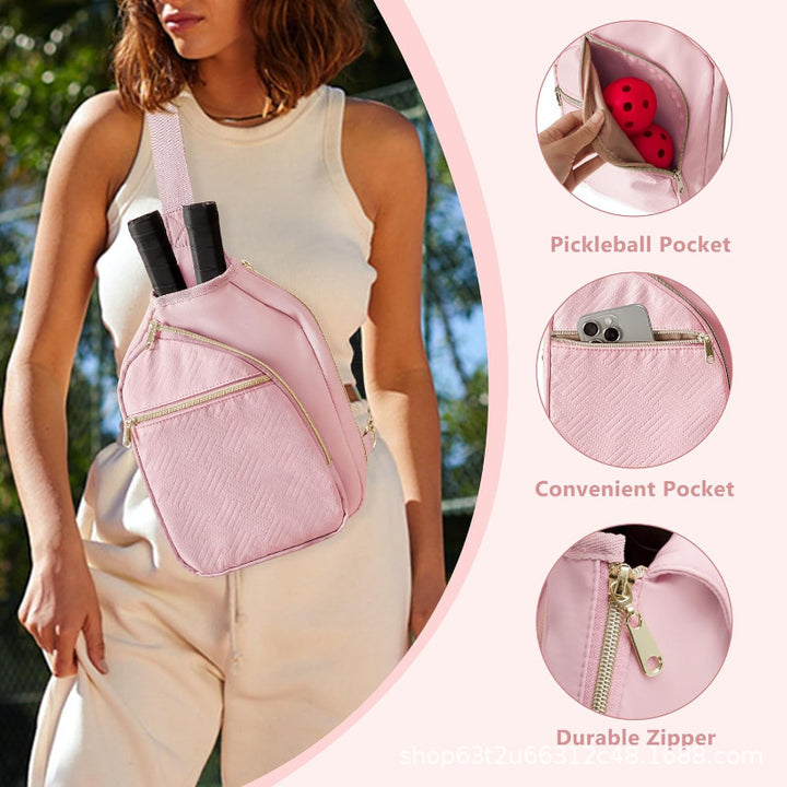 Sporty shoulder bag for tennis rackets with practical compartments Stornfield