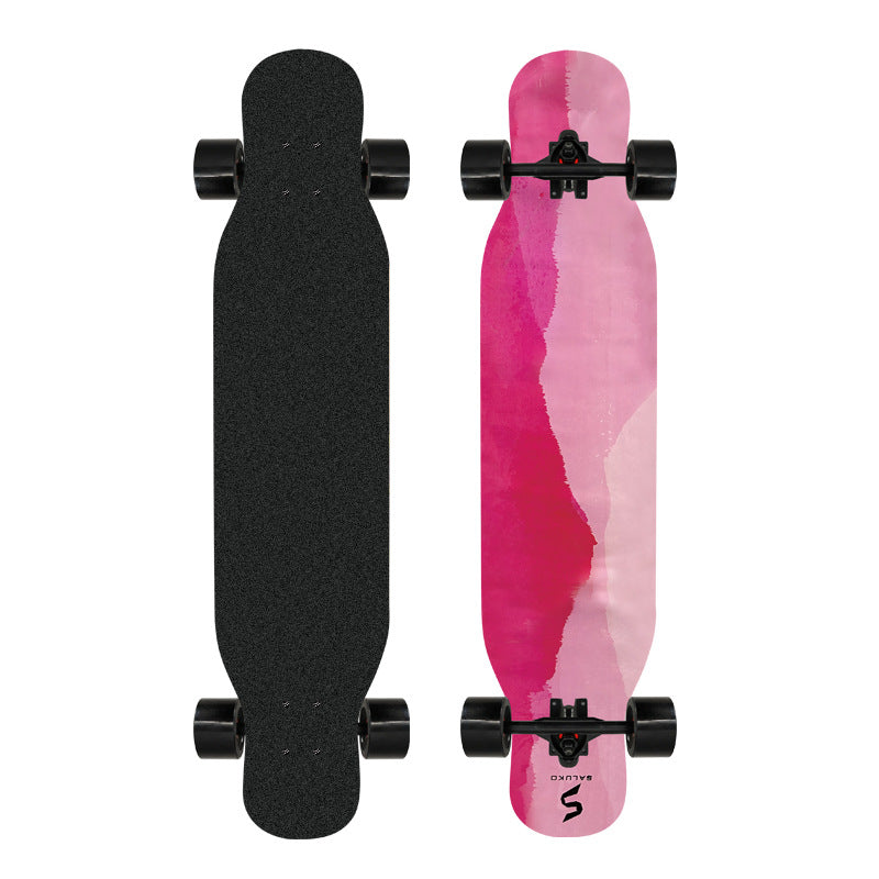Artistic Lion-Emblazoned Longboard Stornfield