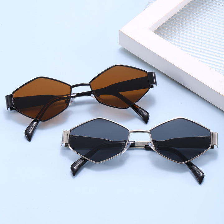 Fashionable sunglasses in hexagonal design Stornfield