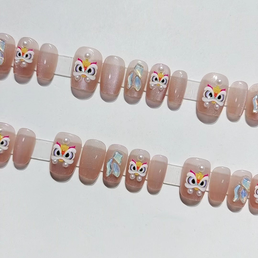 Designer Butterfly-Themed Press-On Nail Set Stornfield