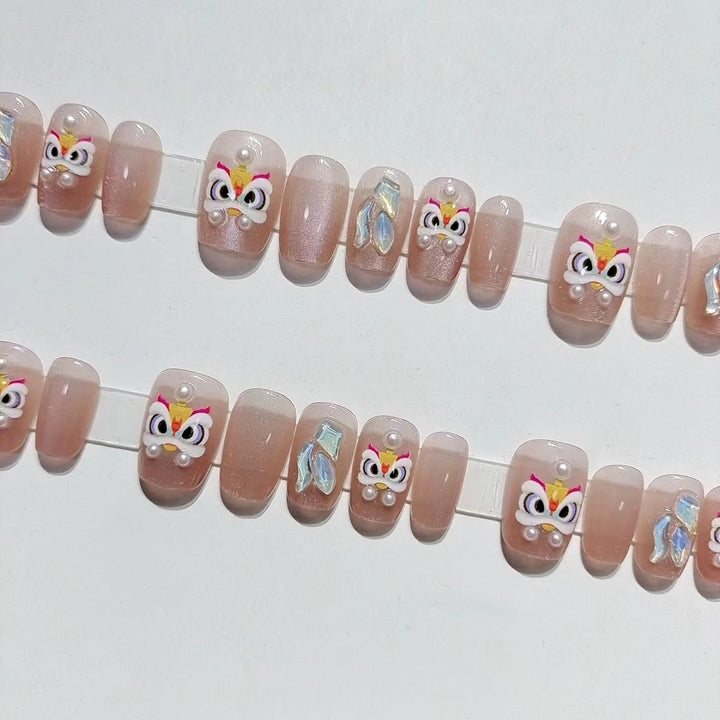 Designer Butterfly-Themed Press-On Nail Set Stornfield