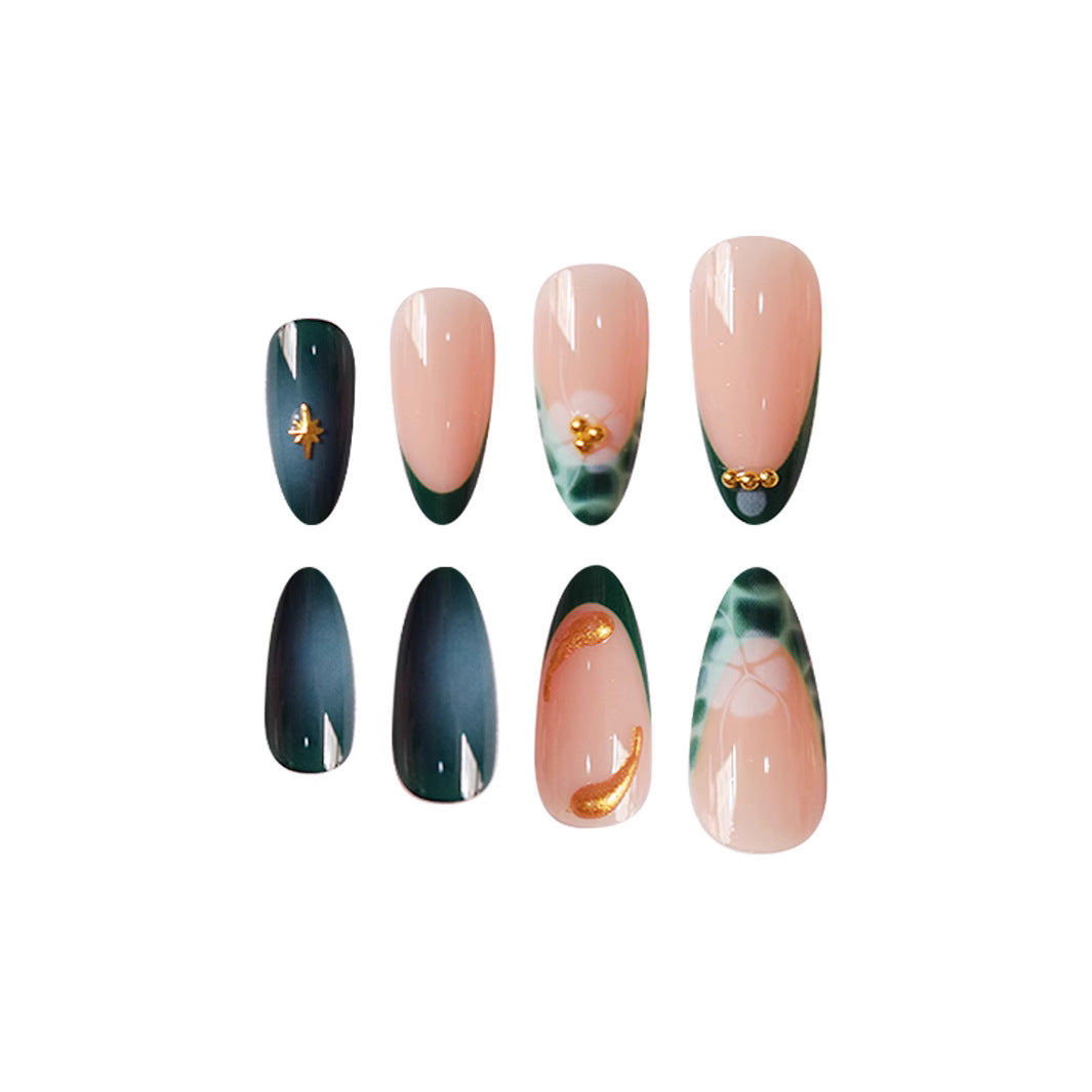 Chic Artistic Press-On Nail Set Stornfield