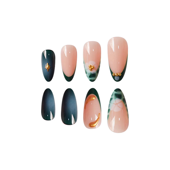 Chic Artistic Press-On Nail Set Stornfield