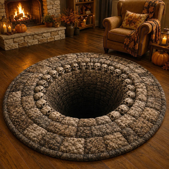 Halloween Themed Round Area Rug