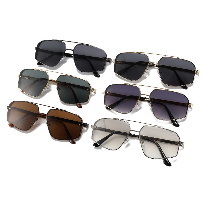 Oversized Geometric Frame Sunglasses Stornfield