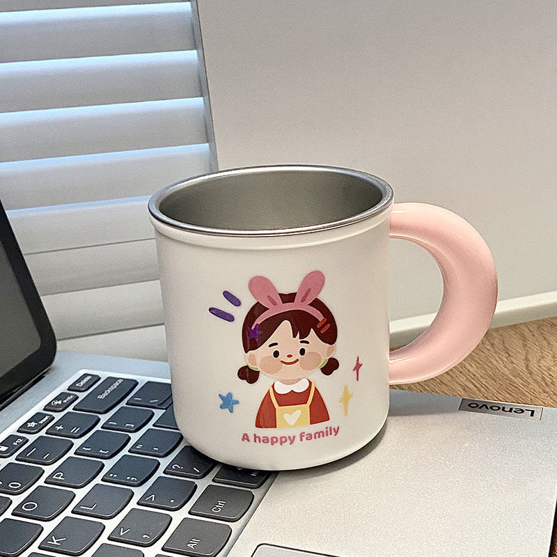 Stainless steel mug with funny family motif Stornfield