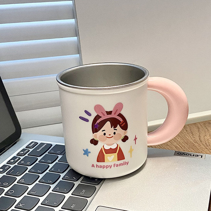 Stainless steel mug with funny family motif Stornfield