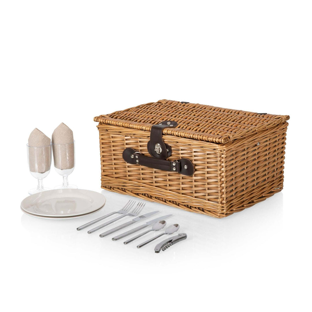 Women's picnic basket with integrated dish set and stylish details Stornfield