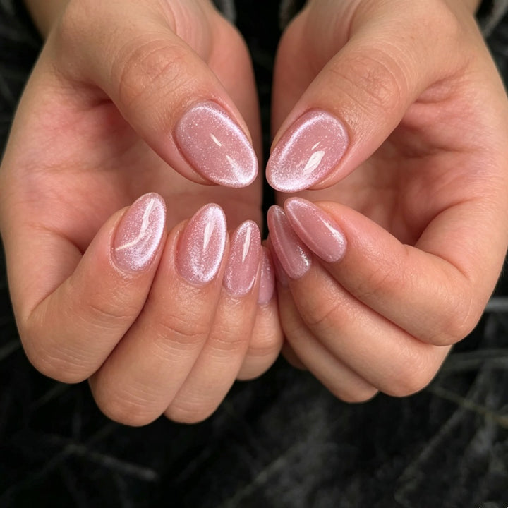 Glossy Almond-Shaped Press-On Nails Set Stornfield