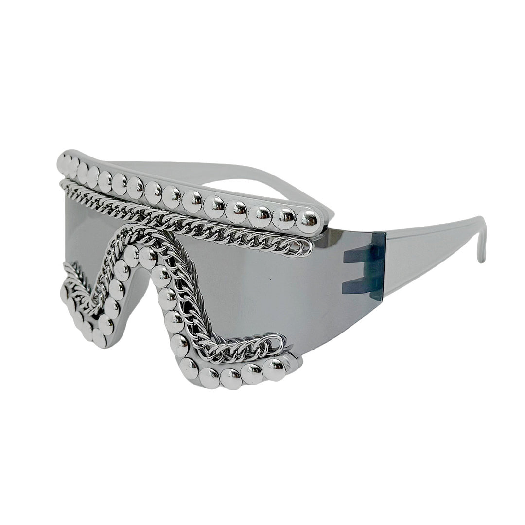 Women's fashion sunglasses with luxurious chain frame and shimmering accents Stornfield