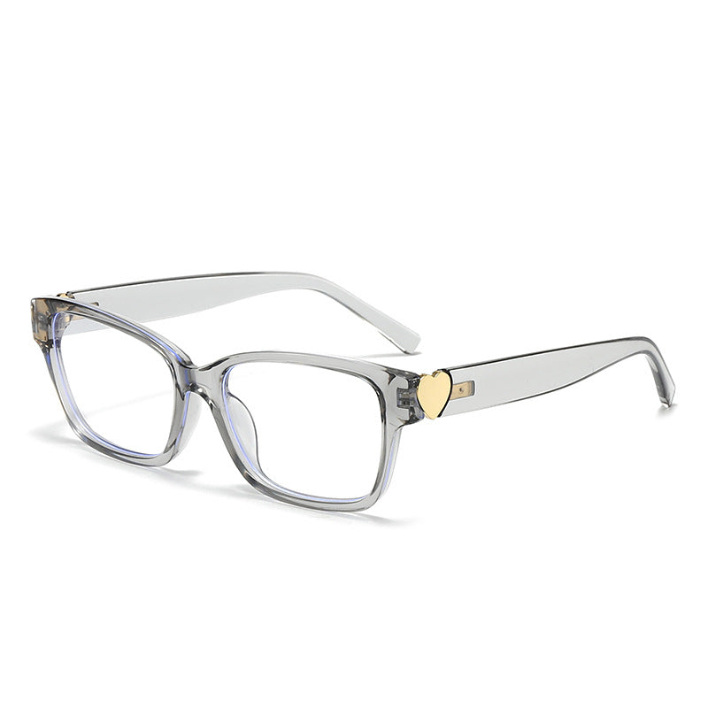 Women's fashionable square sunglasses with heart accents Stornfield