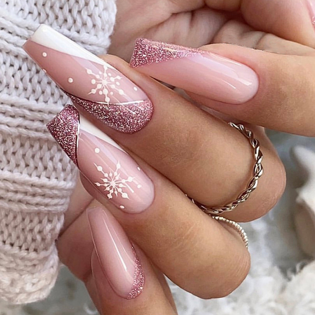 Artificial nail set with elegant pointed accents Stornfield