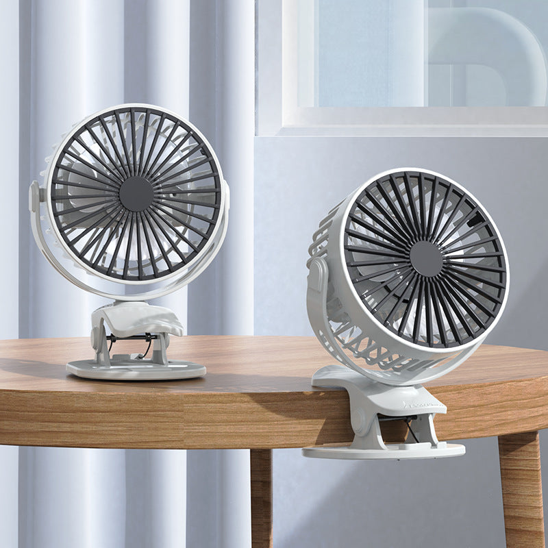 Portable table fan with clip function and quiet operation Stornfield