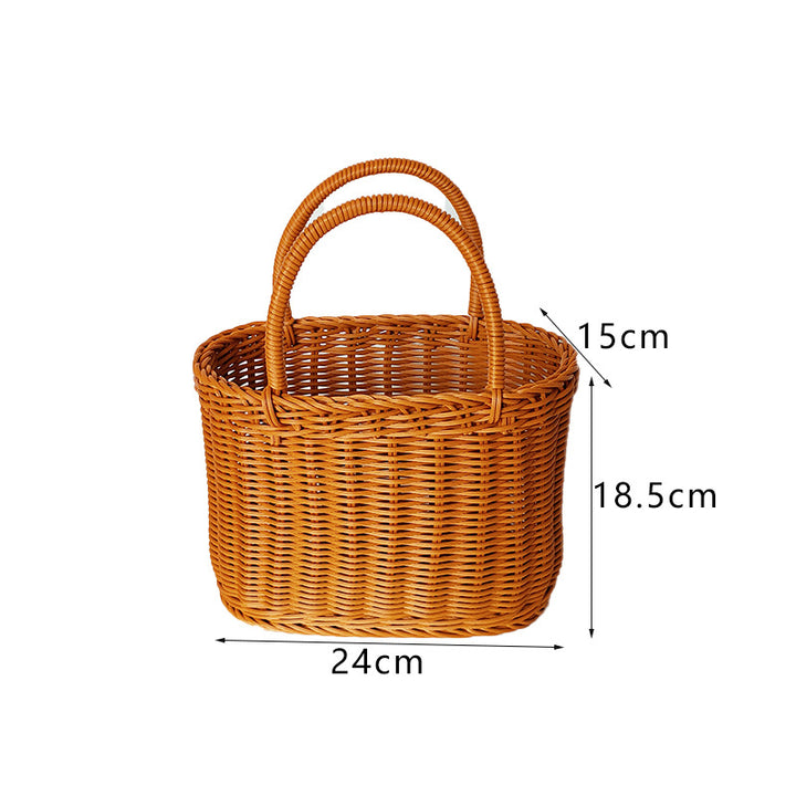 Stylish Handwoven Wicker Picnic Basket Stornfield