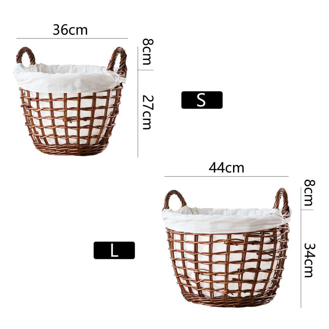 Handcrafted storage basket with cotton lining Stornfield