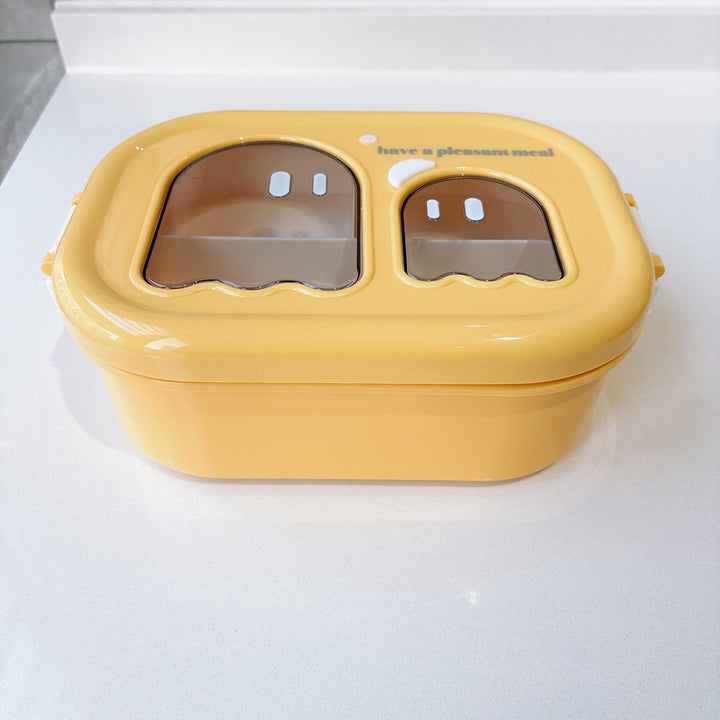 Playful Dual-Compartment Food Storage Container