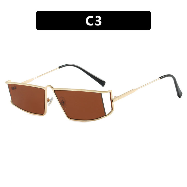 Ladies trendy sunglasses in a futuristic design with square lenses Stornfield