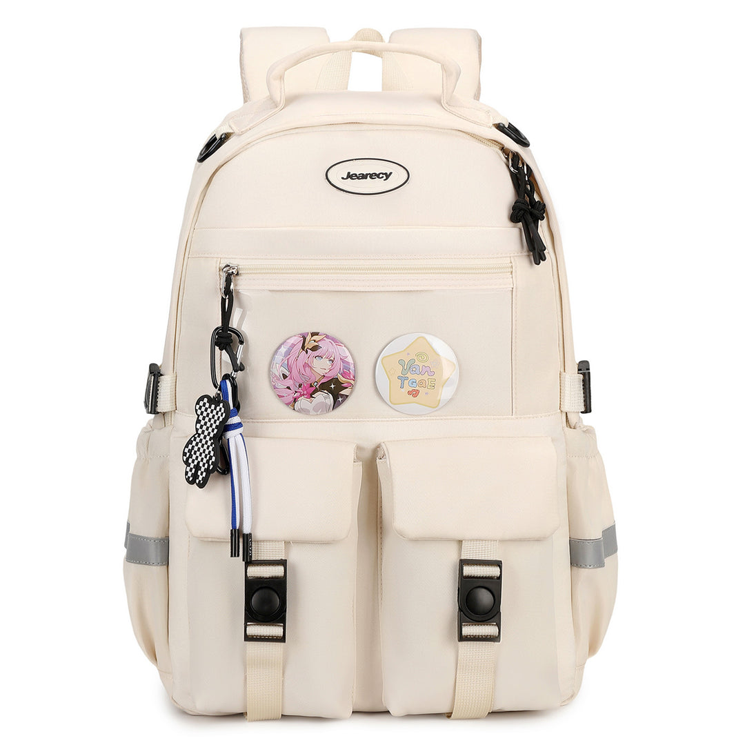 Versatile Cartoon-Embellished Casual Backpack Stornfield