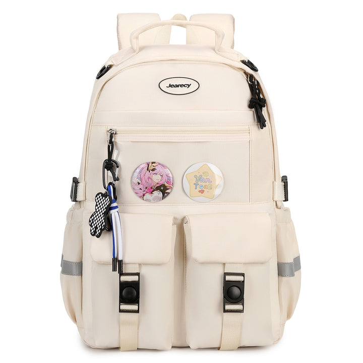 Versatile Cartoon-Embellished Casual Backpack Stornfield