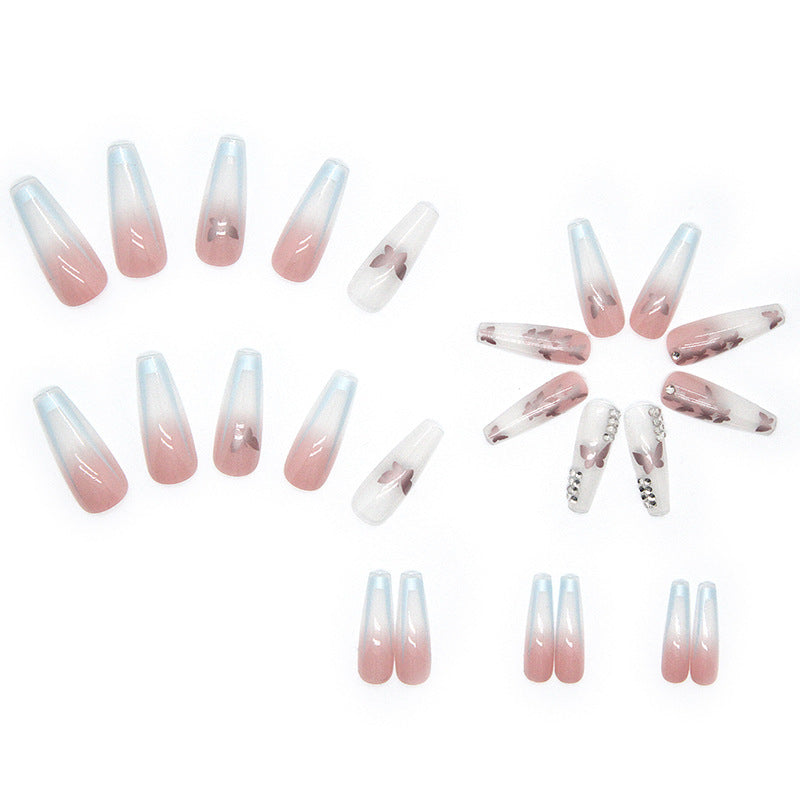 Nail art set with stylish butterfly decorations Stornfield