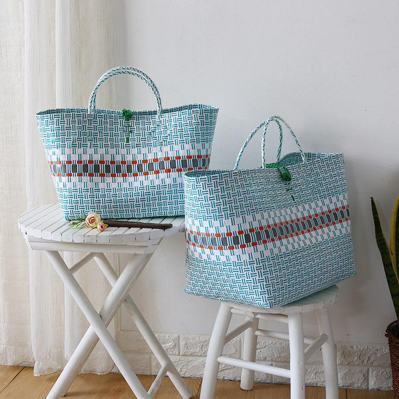 Large Capacity Woven Shopping Tote Stornfield