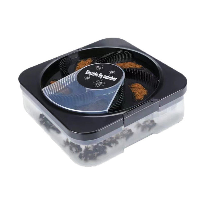 Electric automatic fly catcher with removable collection tray and quiet motor Stornfield