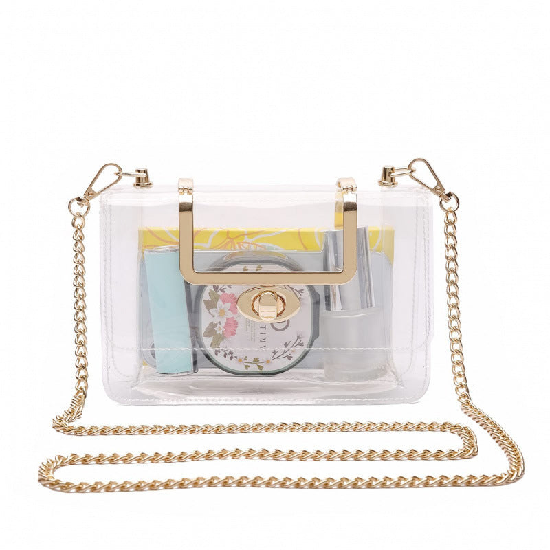 Transparent shoulder bag with structured design Stornfield