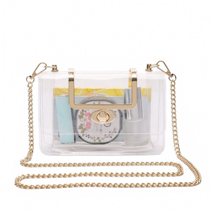 Transparent shoulder bag with structured design Stornfield