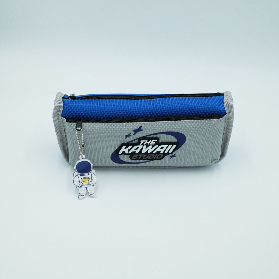 Astronaut-Themed Zippered Pencil Pouch