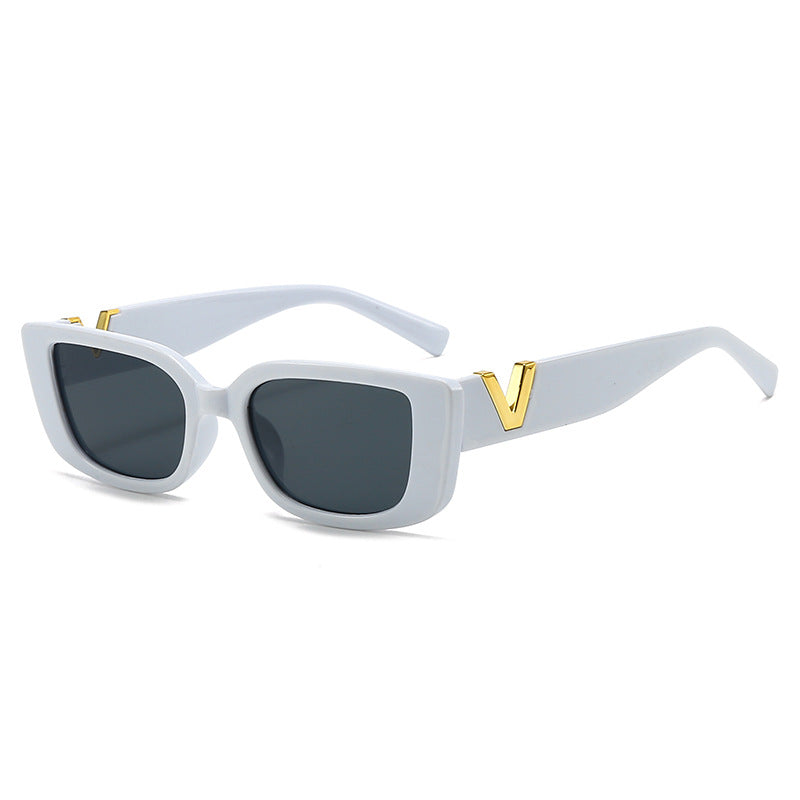 Oversized Vintage-Inspired Square Frame Sunglasses