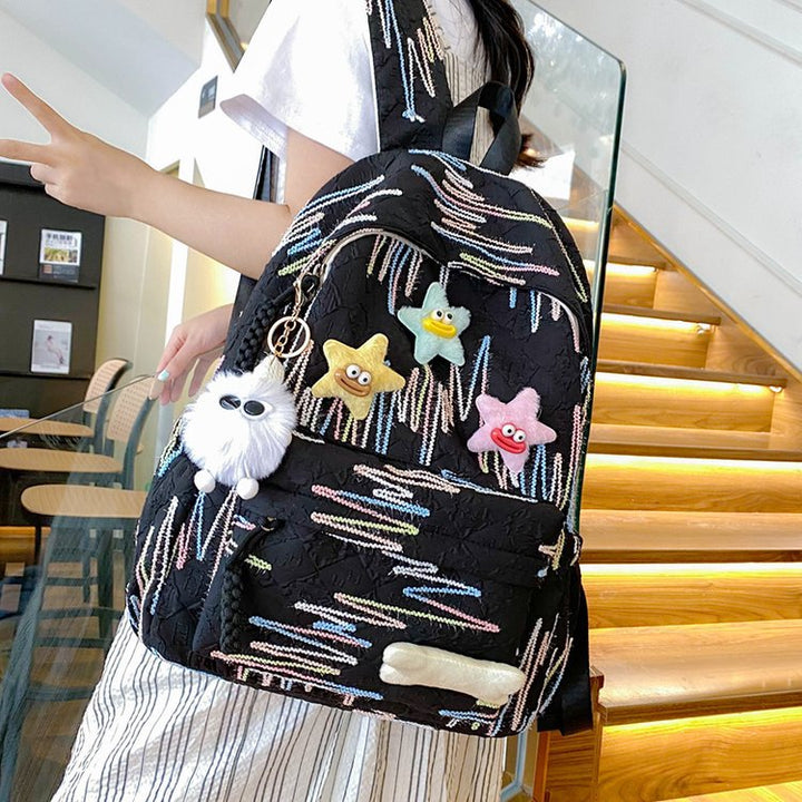 Backpack Made of High-Quality, Colorful Material with Playful Applications Stornfield