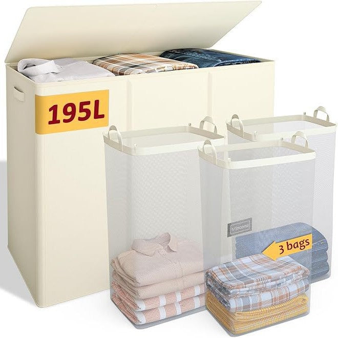 Large storage chest with lid and interior compartments Stornfield