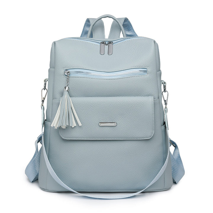 Stylish Multi-Pocket Leather Backpack Stornfield 1788673935