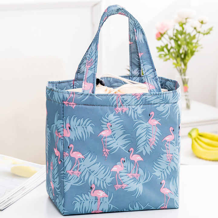 Insulated Tropical Print Lunch Bag
