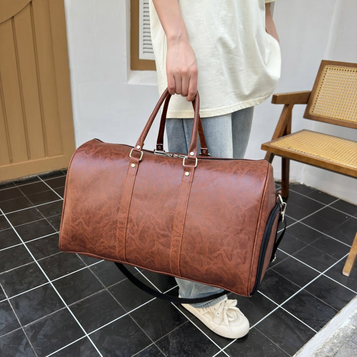 Vintage Leather Weekend Duffle Bag Stornfield