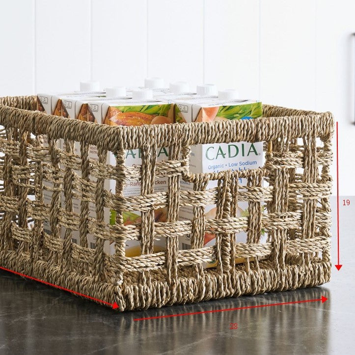 Rustic Woven Storage Basket Stornfield