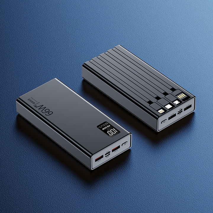 High-performance power bank with integrated fast charging function and digital charging display Stornfield