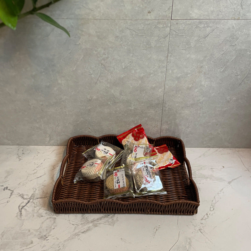 Ladies elegant serving tray made of high-quality weave Stornfield