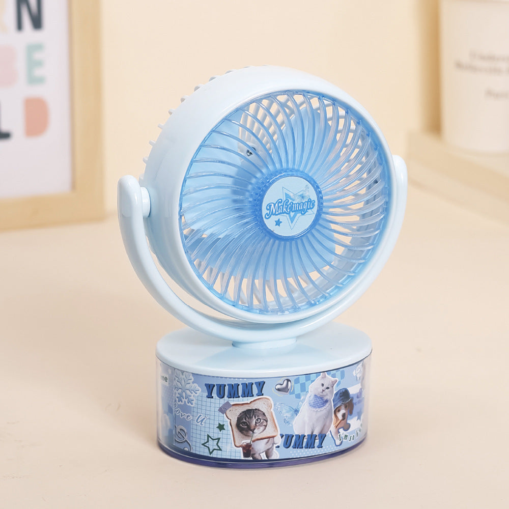 Ladies compact handheld fan with cute animal design Stornfield