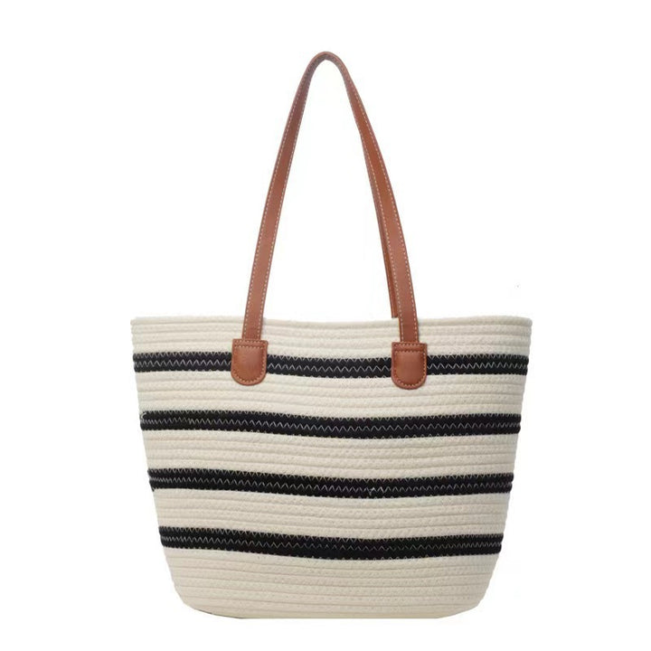 Casual tote bag with stylish stripe pattern Stornfield