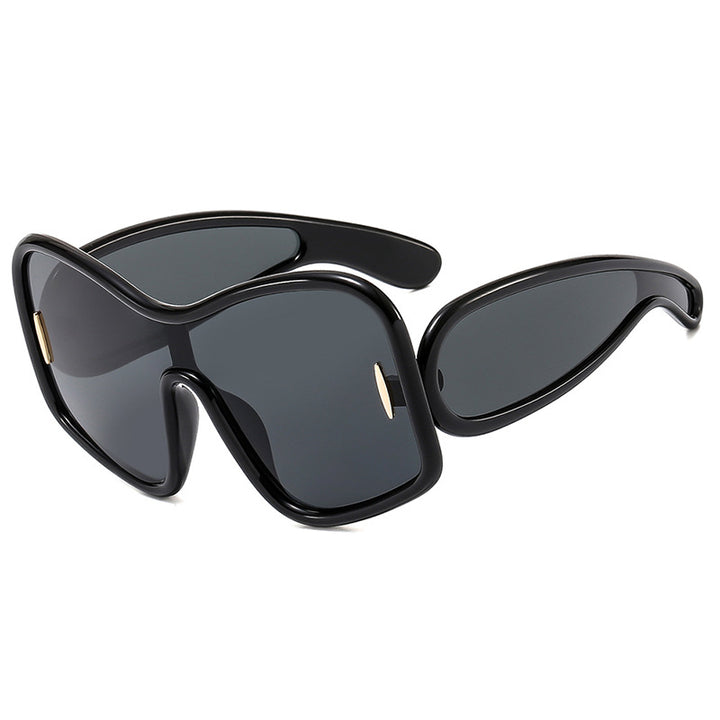 Women’s futuristic sunglasses with extra wide design and protective UV filter Stornfield