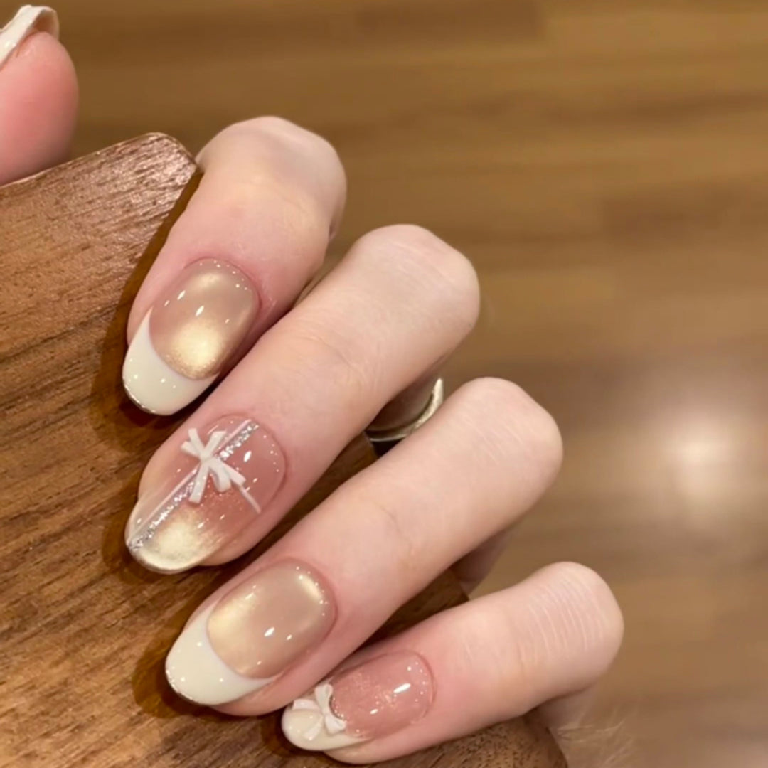 Elegant Artificial Nail Art with Delicate Floral Designs Stornfield