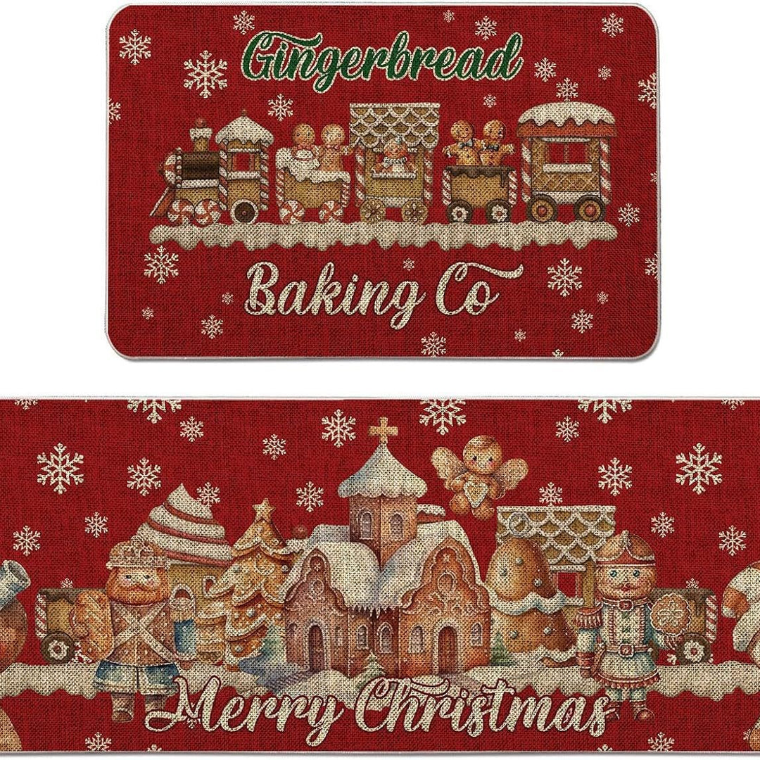 Festive Holiday-Themed Doormat