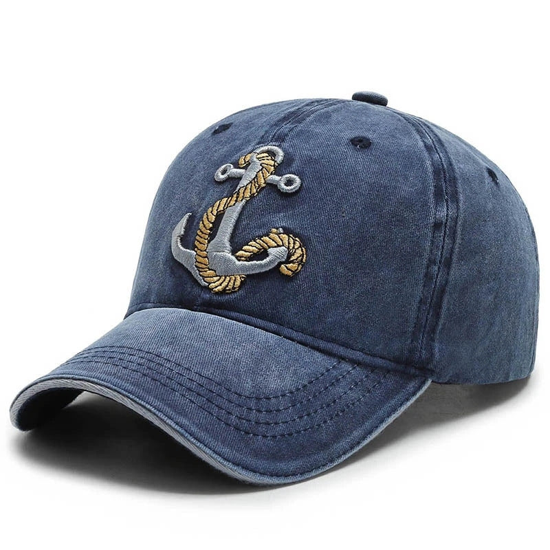 Men's Marine-Themed Embroidered Cotton Cap Stornfield