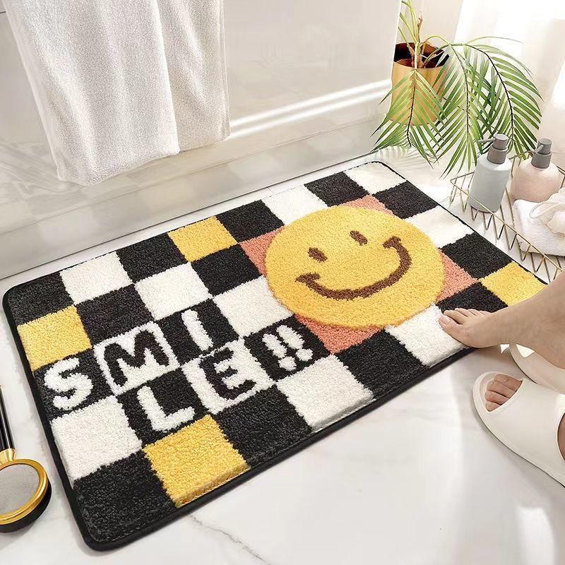 Plush Cartoon Bunny-Themed Area Mat