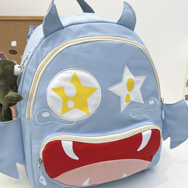 Playful plush backpack with animal face Stornfield