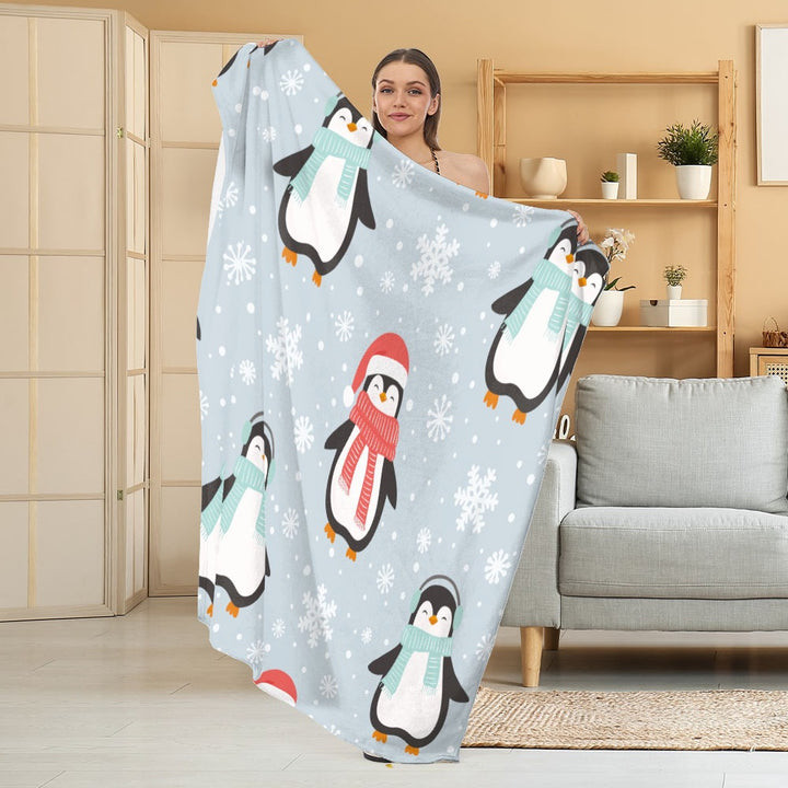 Cozy Halloween-Themed Fleece Blanket